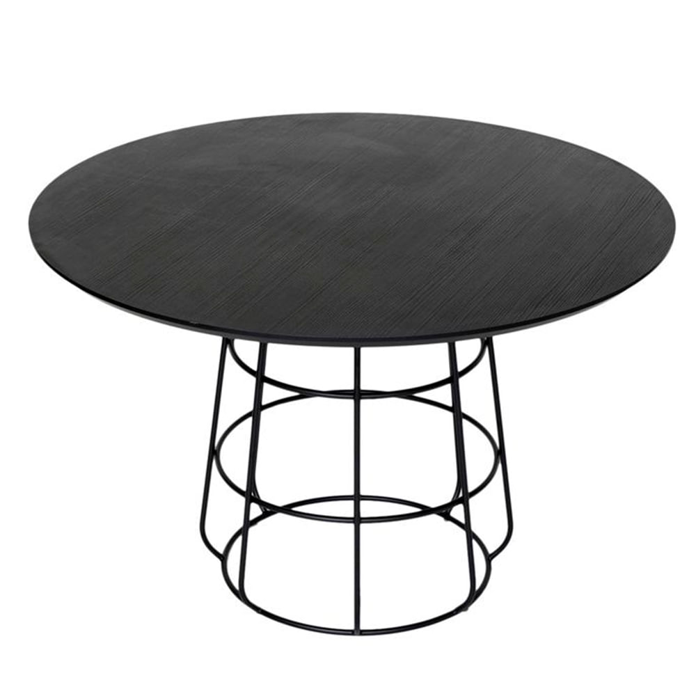Mesa de Jantar Spirit BP Preto e Base Preto -1-2